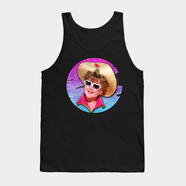 Jessica Fletcher- Retro Brush Paint Tank Top by Hursed